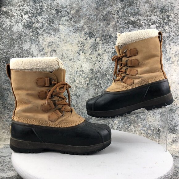 Sorel Women's Size 8 Caribou II Brown Lace-Up Waterproof Sherpa Winter Boots - Picture 11 of 16